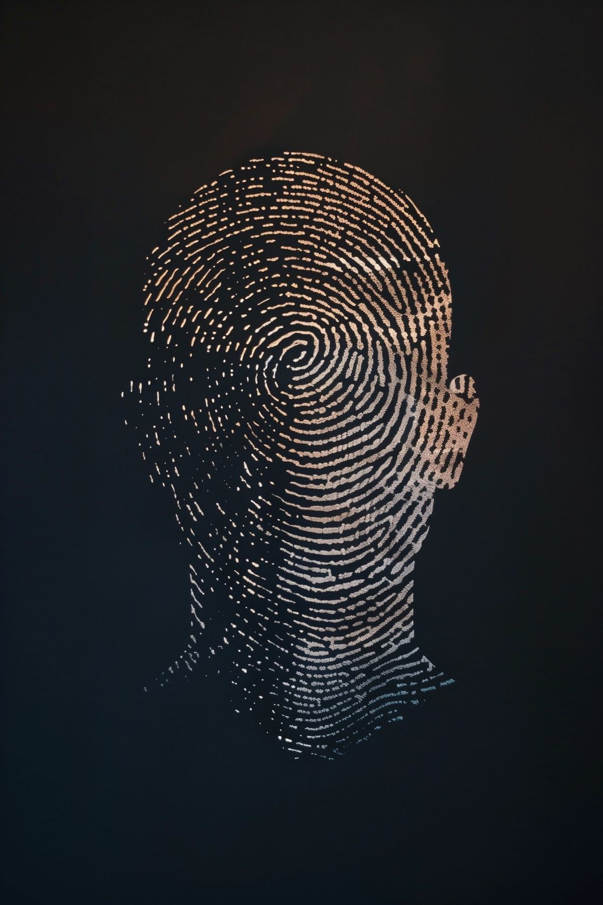A fingerprint silhouette — starting over begins with returning to yourself